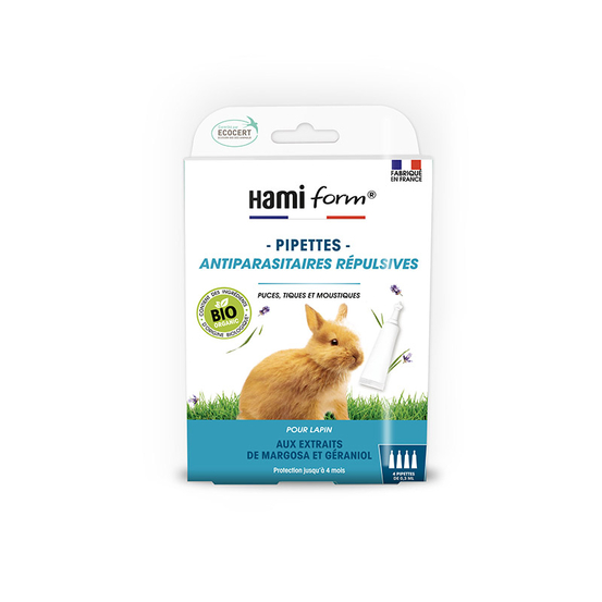 Pipettes Antiparasitaires Ecosoin bio lapin 4 x 0,3ml