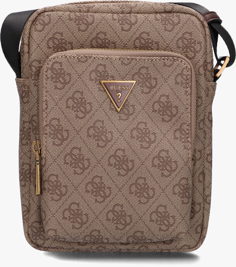 GUESS beige guess schoudertas vezzola smart xbody double pckt