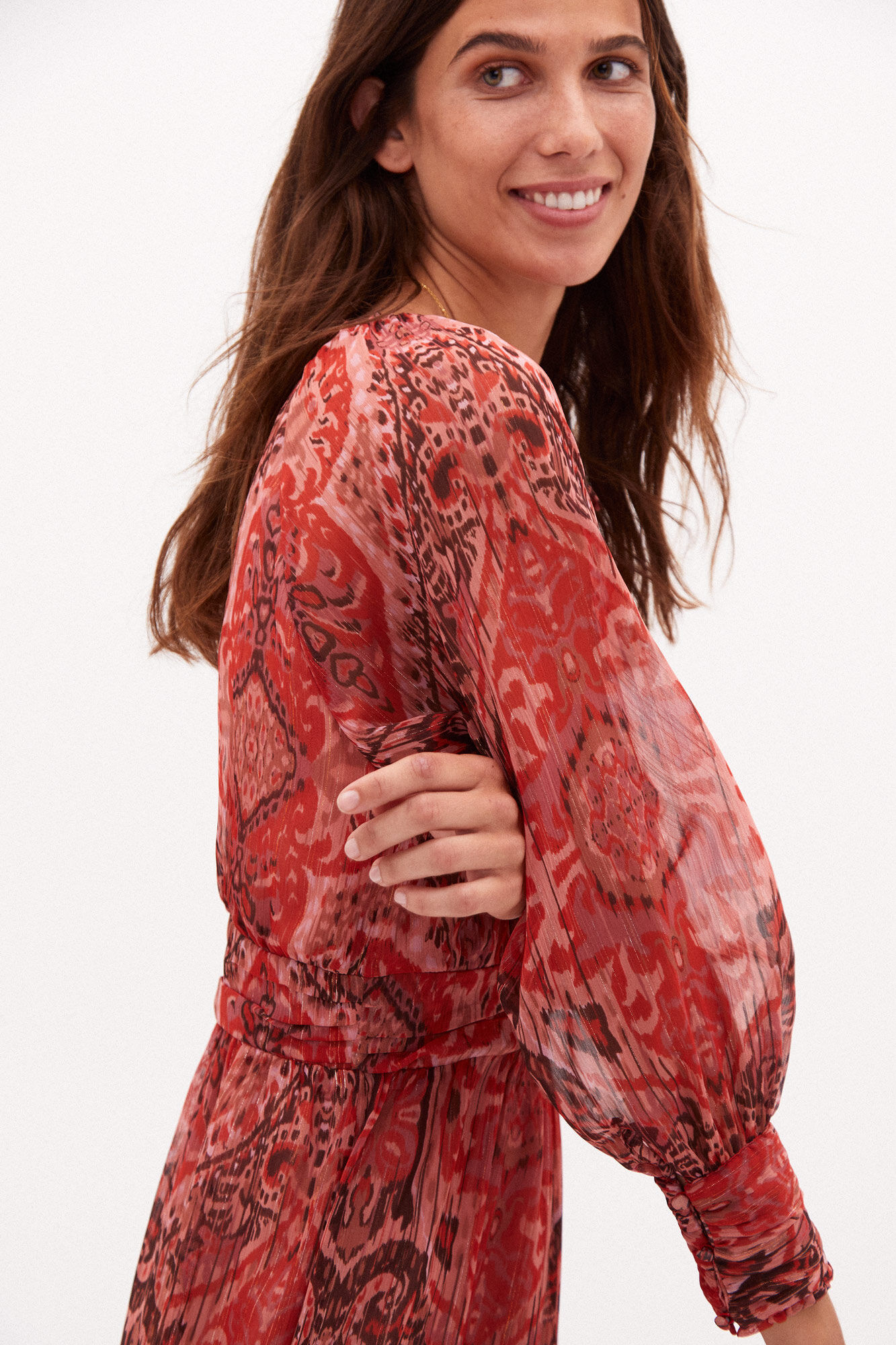 Vestido midi estampado Brenda - Vários modelos