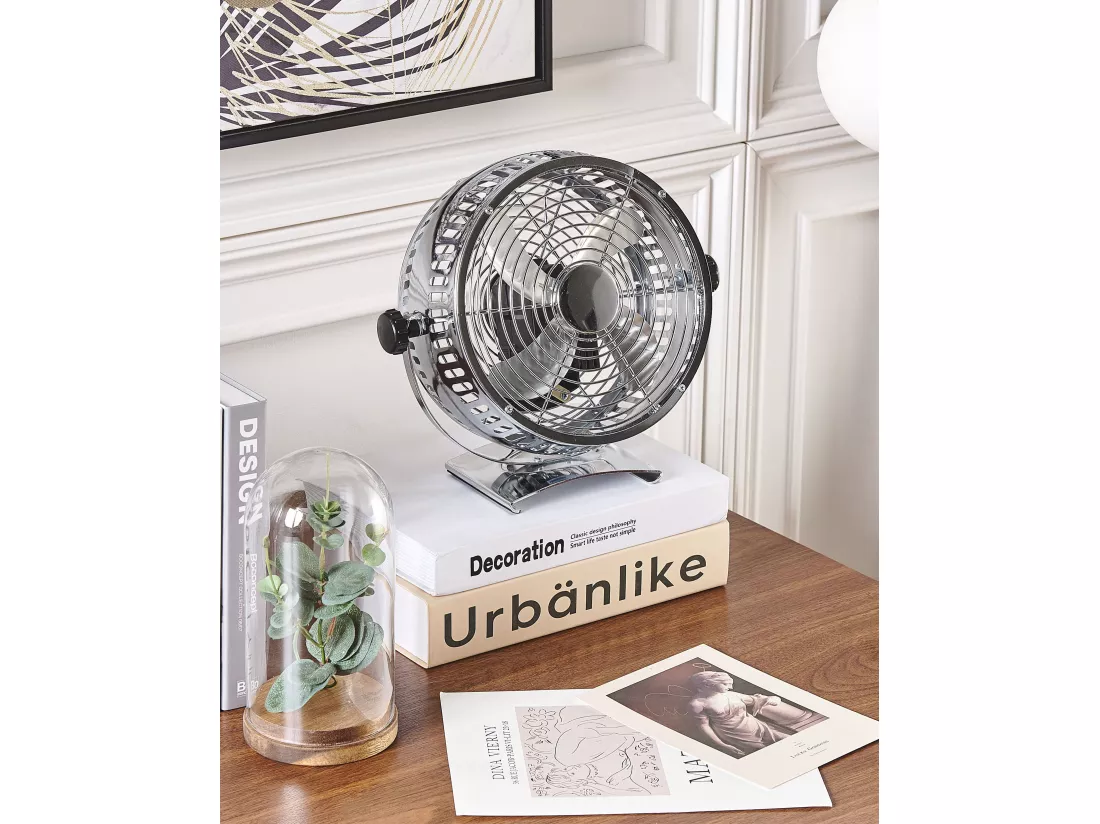 Ventilateur de table RIBBLE Argenté