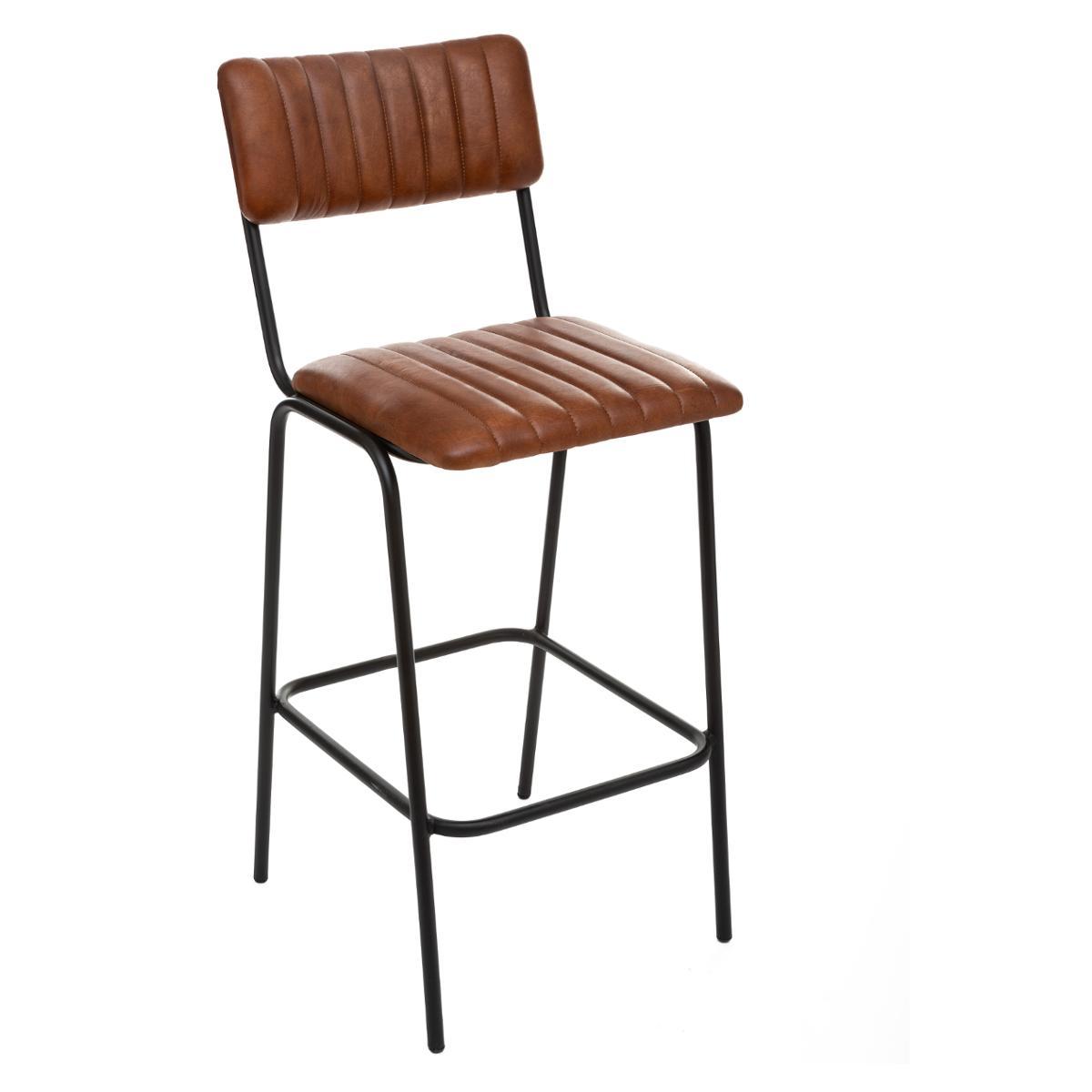 CHAISE BAR COGNAC DARIO H.103CM