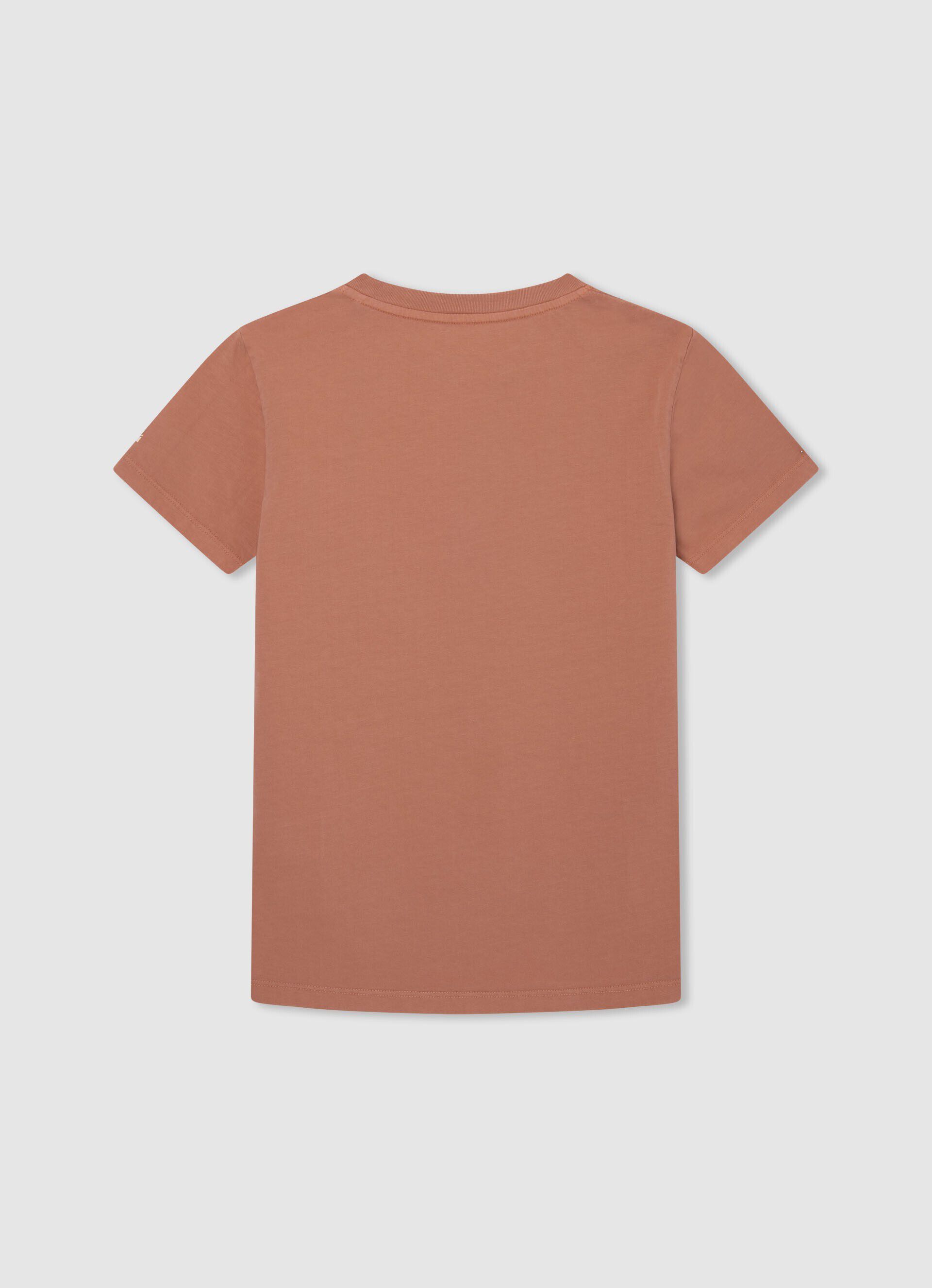 CAMISETA COM LOGOTIPO ESTAMPADO - laranja abóbora