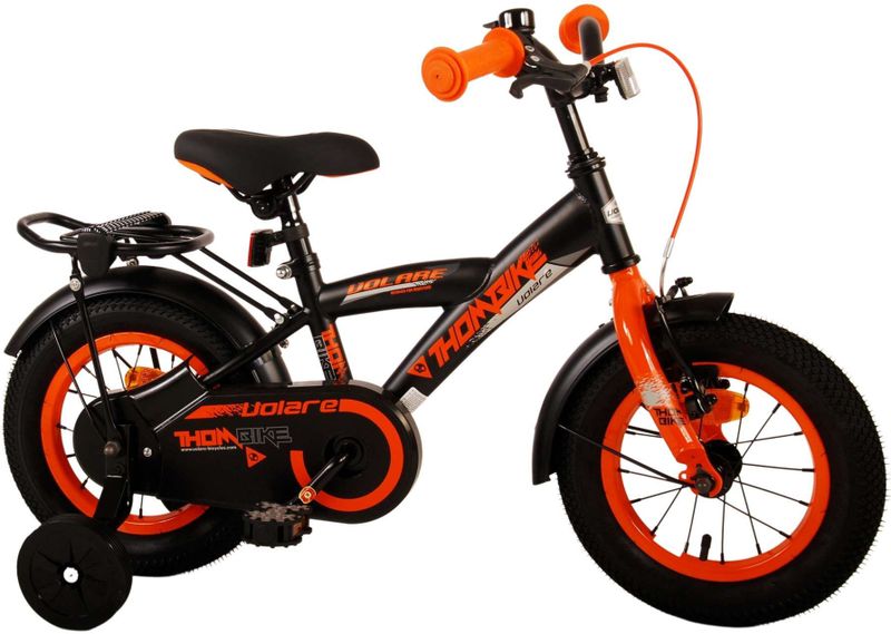 Volare - Thombike - Jongensfiets - Zwart/Oranje - Staal