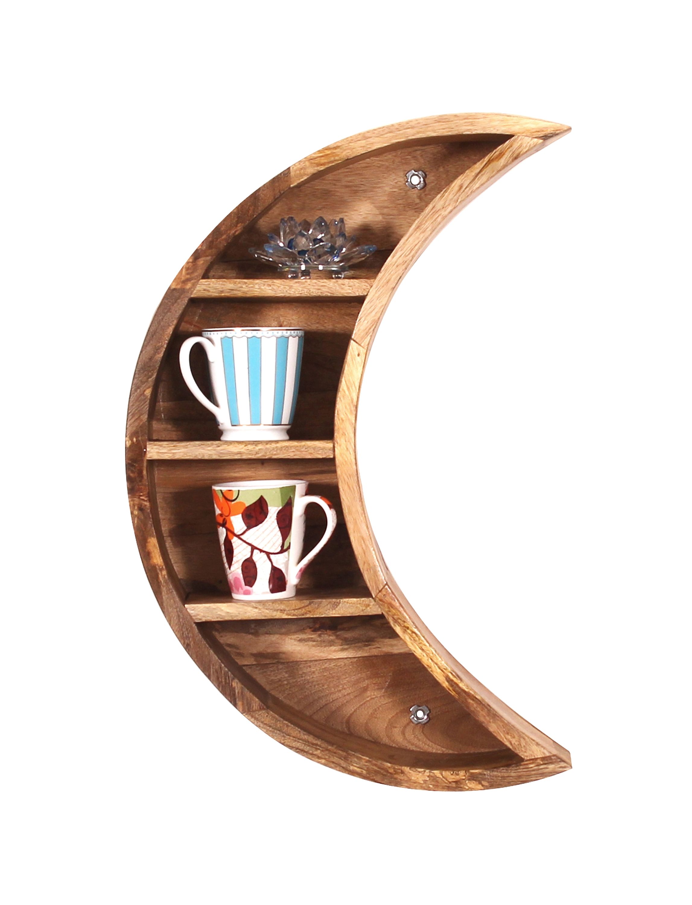 Wandregal Massivholz Bücherregal Holz Regal