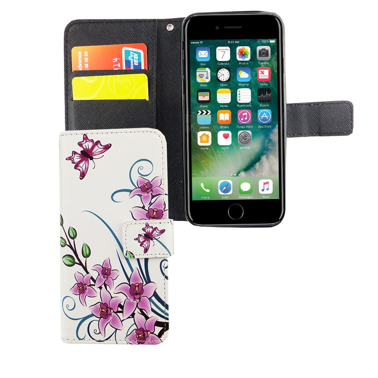 Hülle Handy Schutz für Apple iPhone 6 / 6s Case Cover Tasche Wallet Etui Bumper