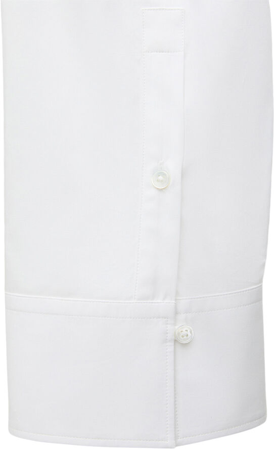 MANGO 100% cotton oversized shirt Natural white
