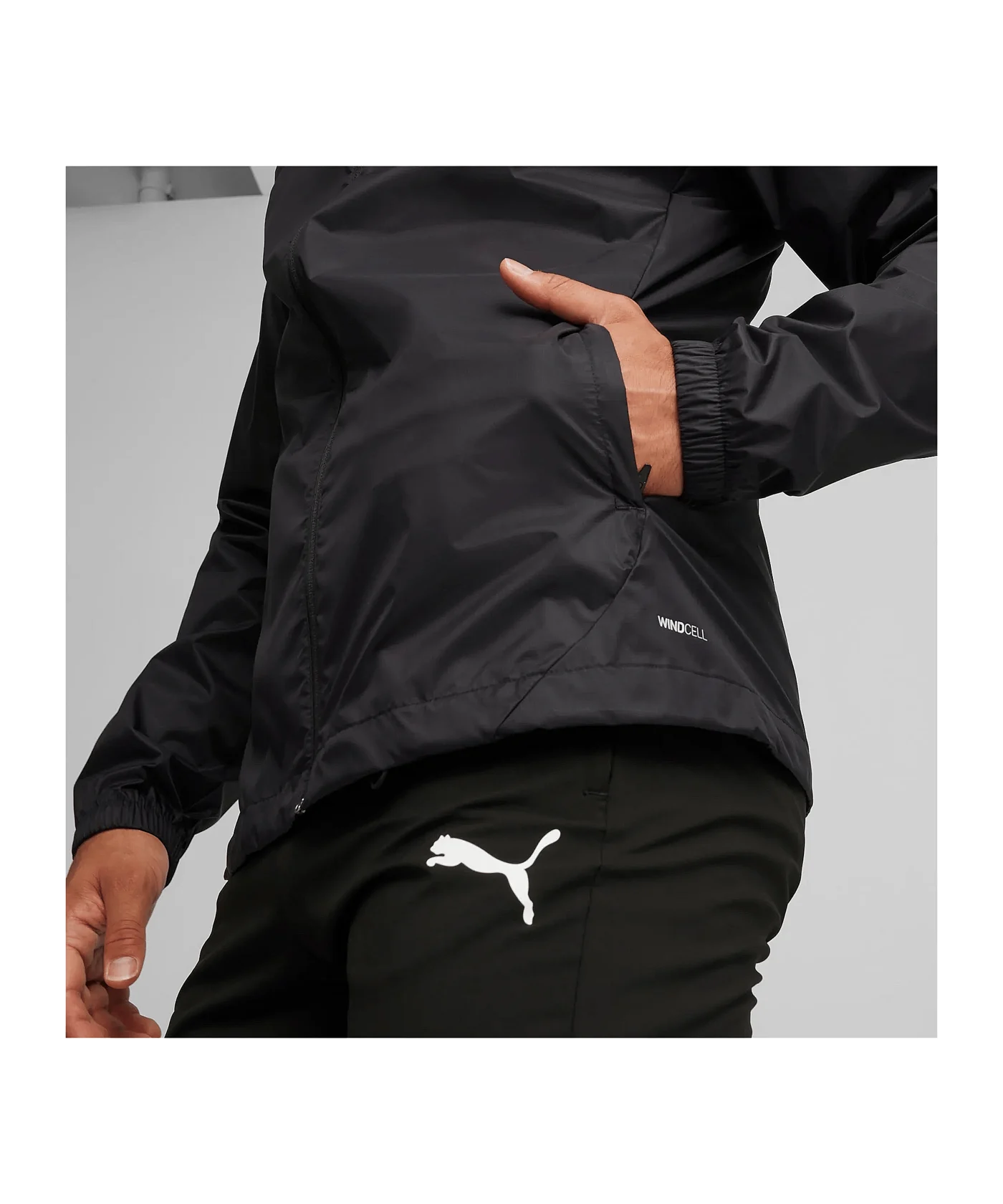 PUMA teamFINAL Allwetterjacke Schwarz F03