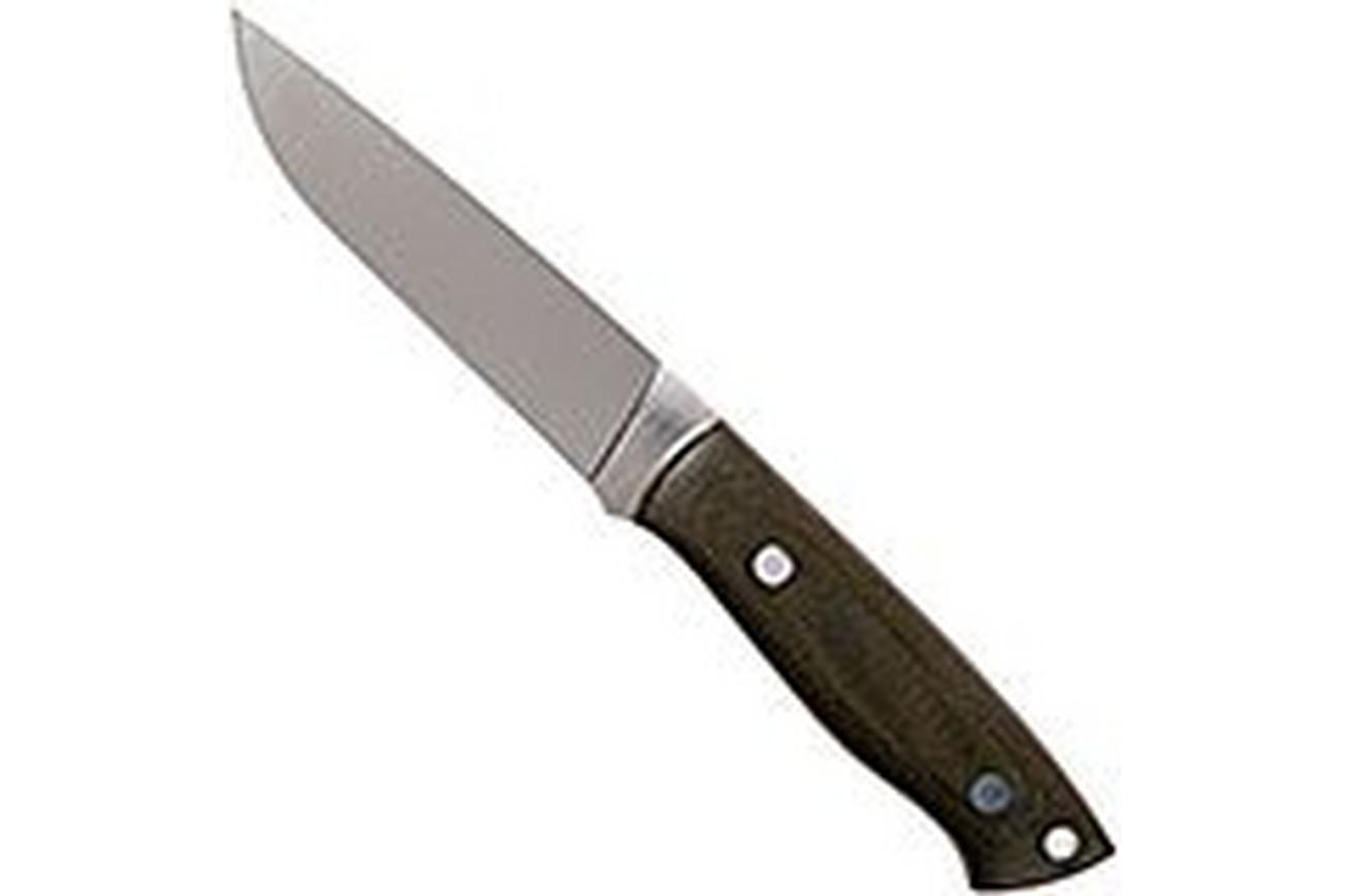 Brisa Trapper 115 Green Canvas Micarta Elmax Flat 2066 bushcraftmes