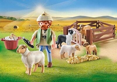 Playmobil 71444 Country Byggesett Gjeter med Saueflokk