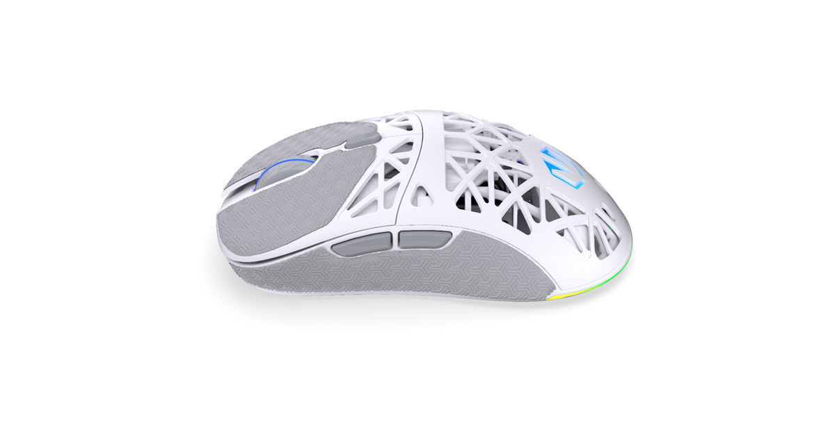 ENDORFYLIV Plus Wireless Onyx White gaming muis  (Wit, 26.000 DPI, ARGB, USB-C / 2.4 GHz / Bluetooth)