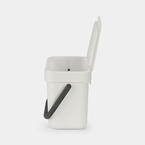 Sort & Go Afvalemmer 3 liter - Light Grey