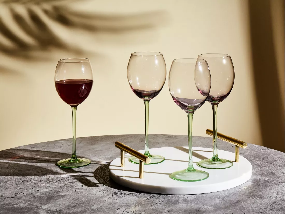 Lot de 4 verres à vin DIOPSIDE 360 ml Rose
