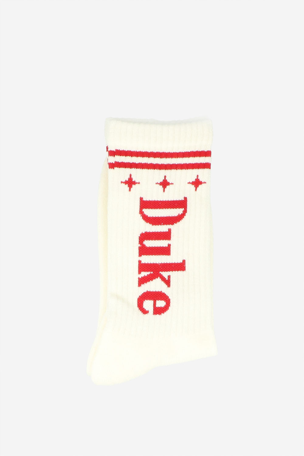 Duke white + red socks