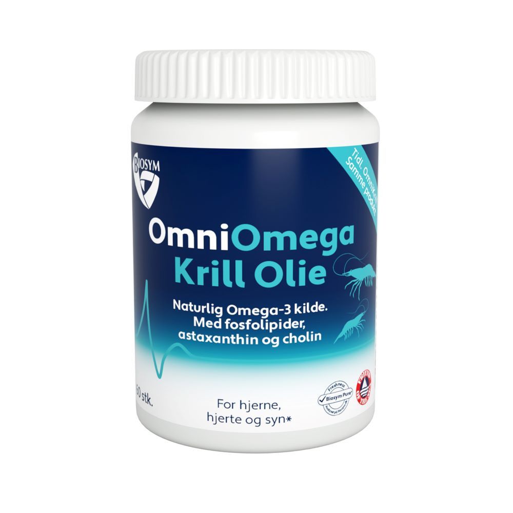 OmniOmega Krillolje 60 kapsler