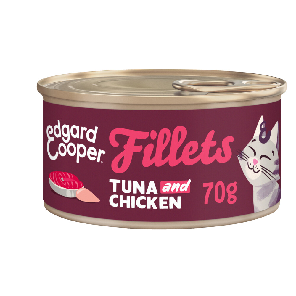 Edgard & Cooper Kattenvoer Fillets Tonijn - Kip70 gr