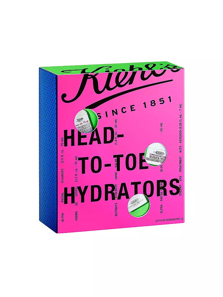 KIEHL'S Geschenkset - Head To Toe Hydrators Set 125ml / 30ml / 28ml / 7ml  keine Farbe