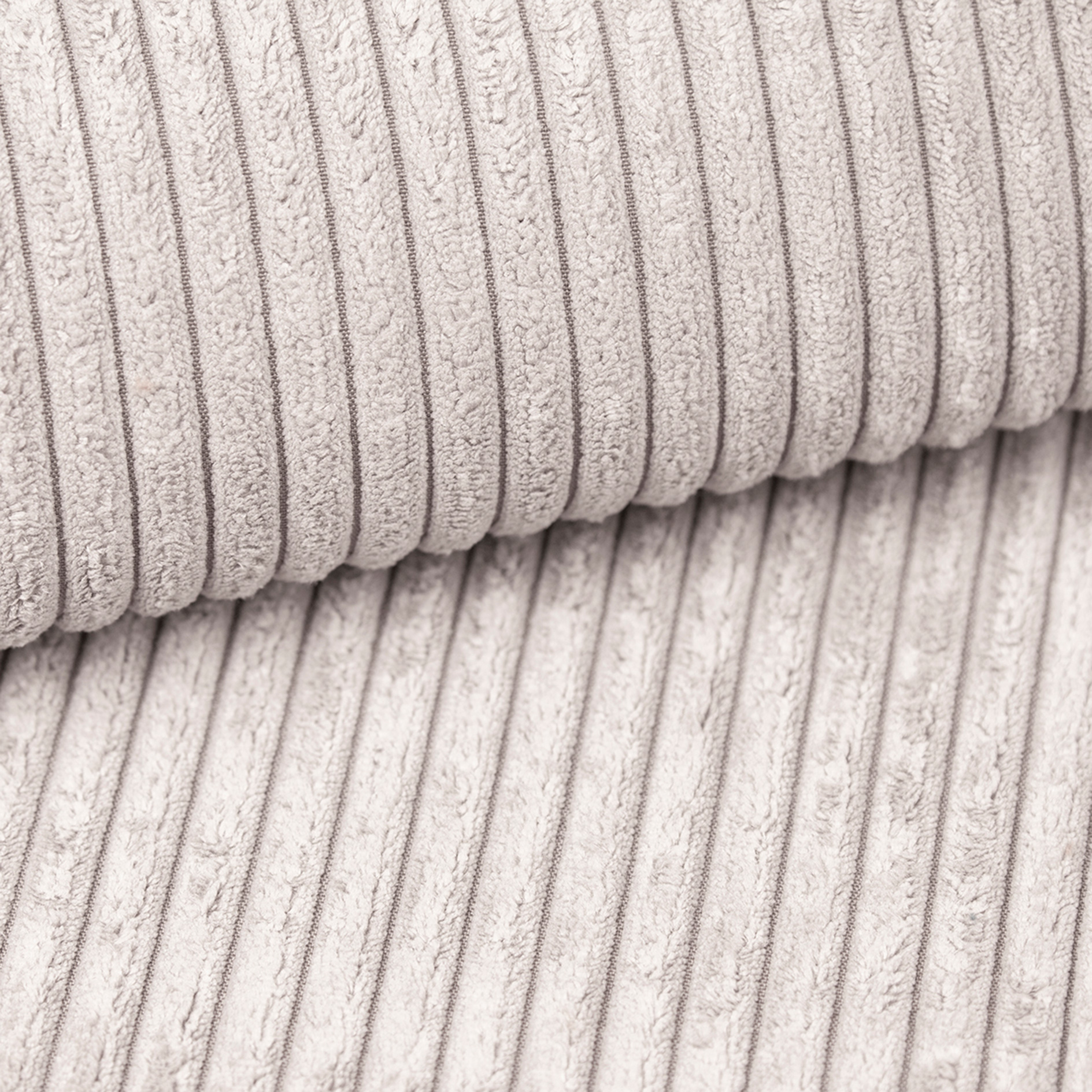 Big Sofa - cream - Cordstoff - mit Kissen