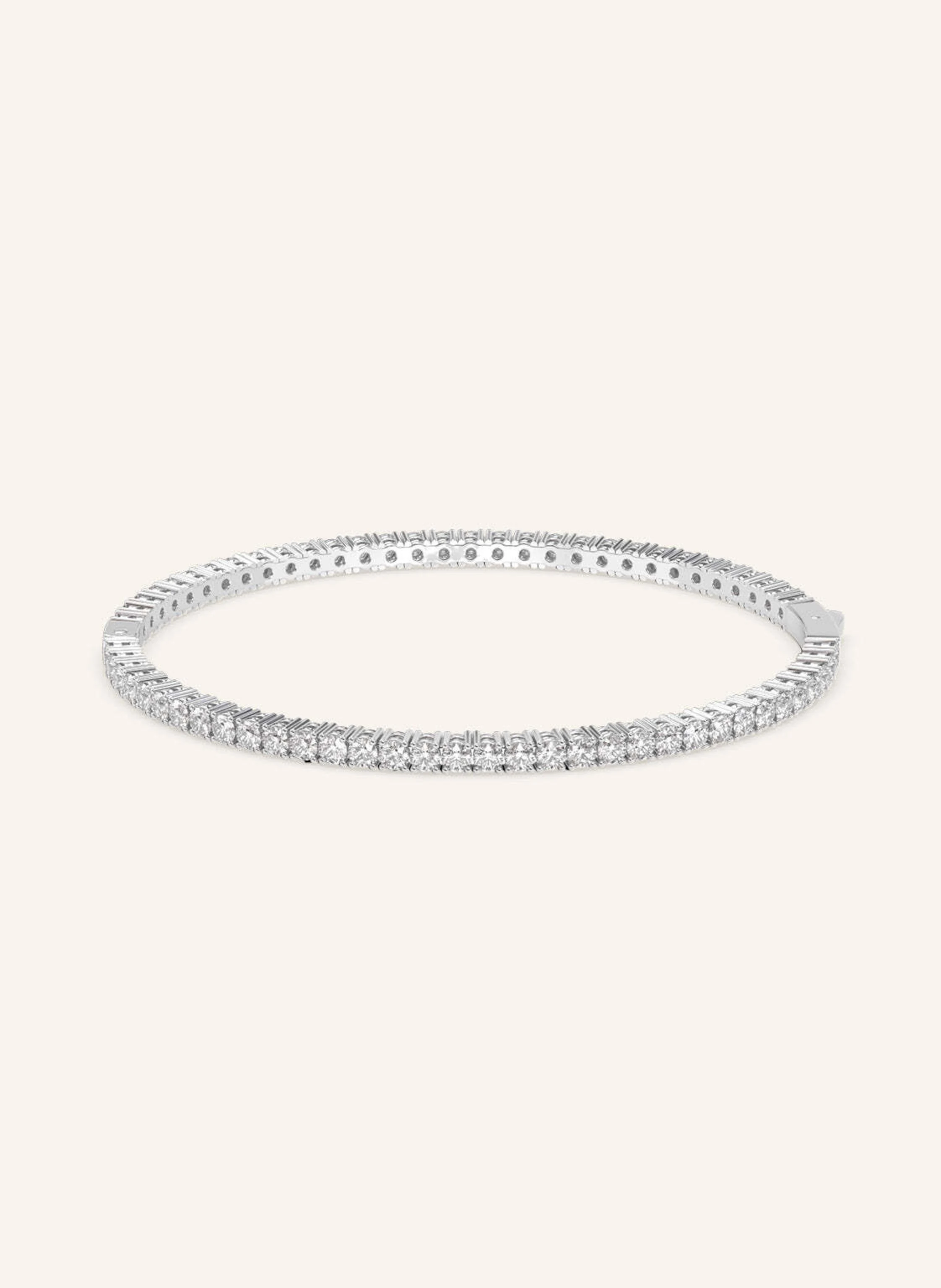 VEYNOU Armreif ETERNAL aus 14 Karat Weißgold und 4,0ct. lab-grown Diamanten