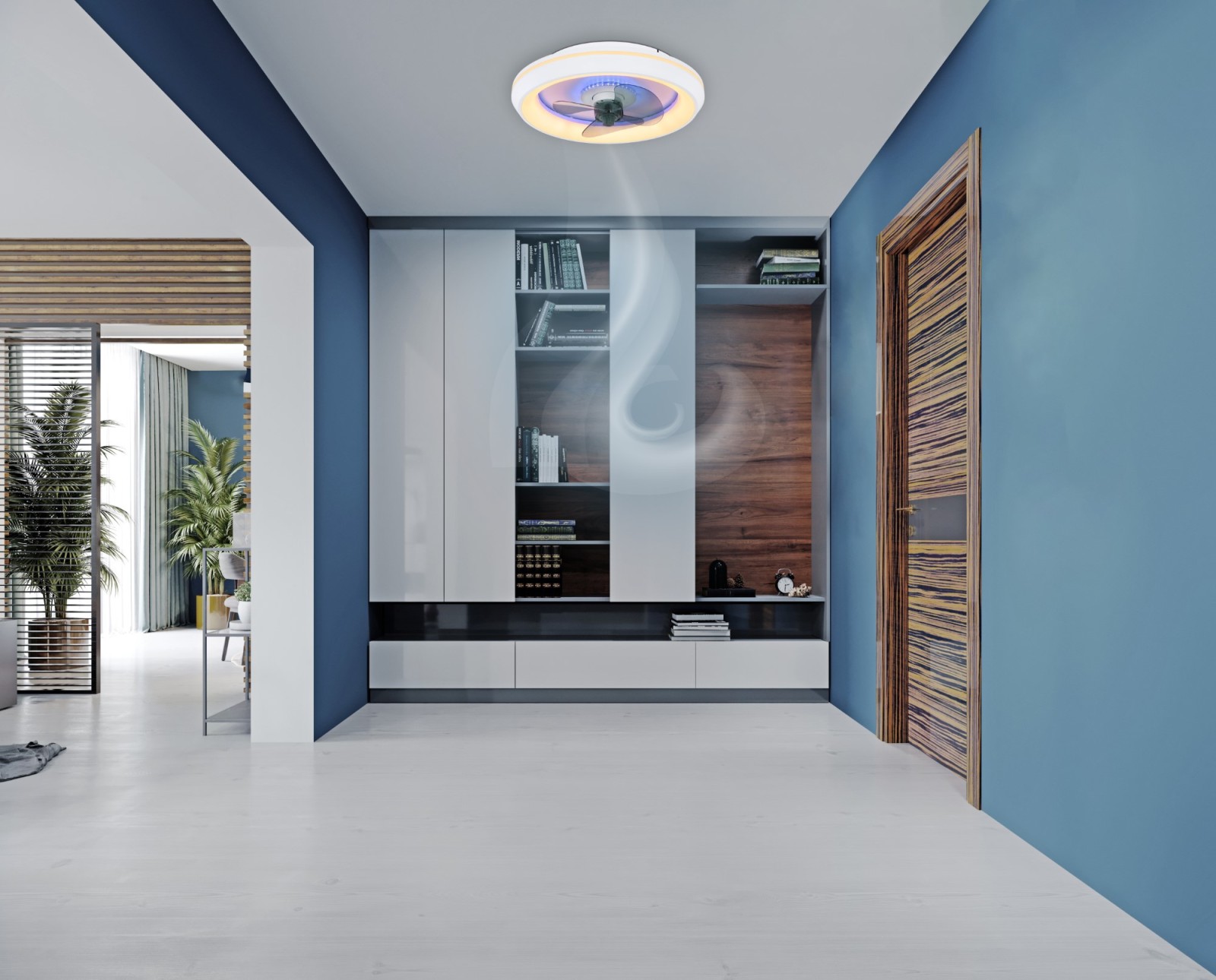 Deckenventilator - weiß - dimmbar - Memoryfunktion