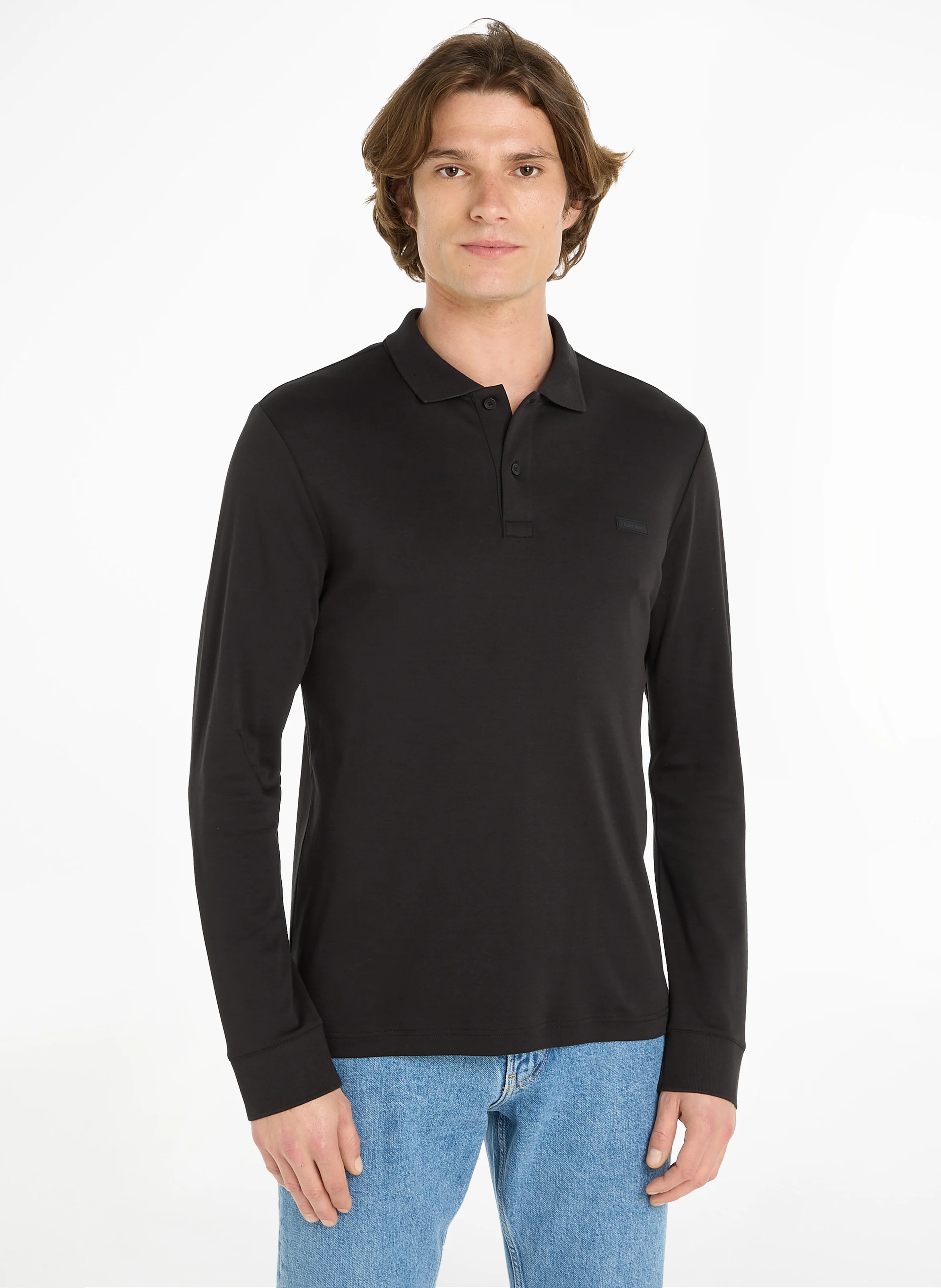 Polo regular-fit en coton | Gris
