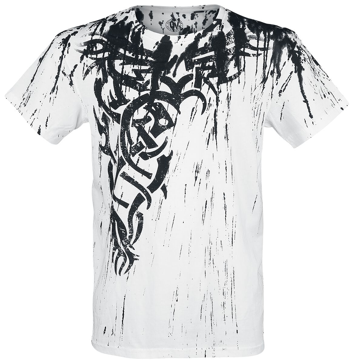 Wings Tattoo Splashed Strips | Outer Vision T-Shirt Manches courtes