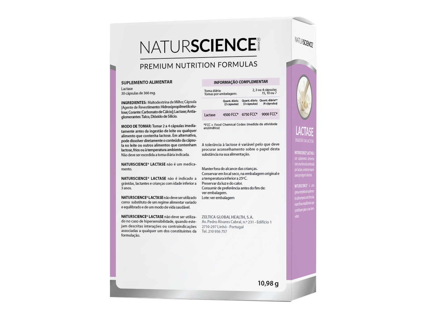 SUPLEMENTO NATURSCIENCE LACTASE 30 CAPS