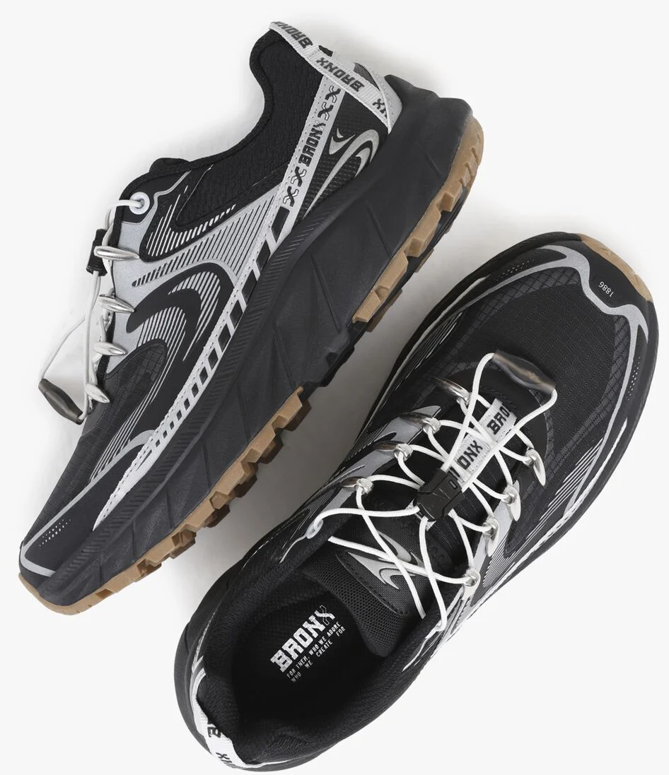 BRONX zwarte bronx lage sneakers track-err 66516-l
