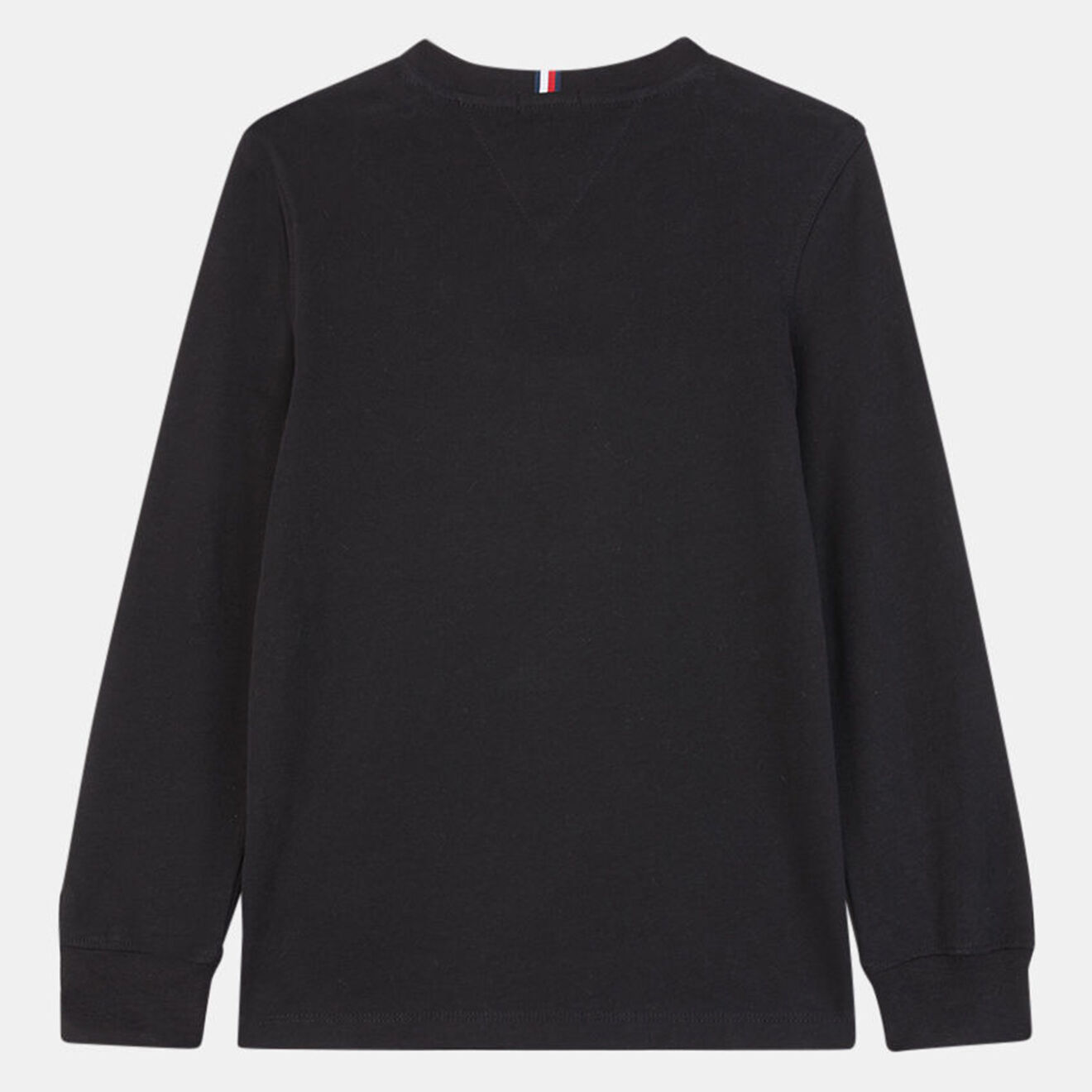 Tommy Hilfiger T-Shirt en Coton biologique à Logo brodé ML noir