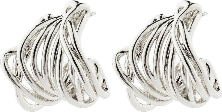 Pilgrim PAMELA recycled earrings silver-plated Sølv