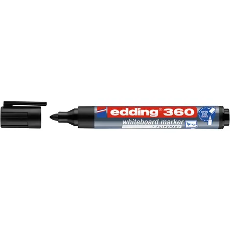 edding 360 Whiteboardmarker, 1.5-3mm, Rundspitze, schwarz