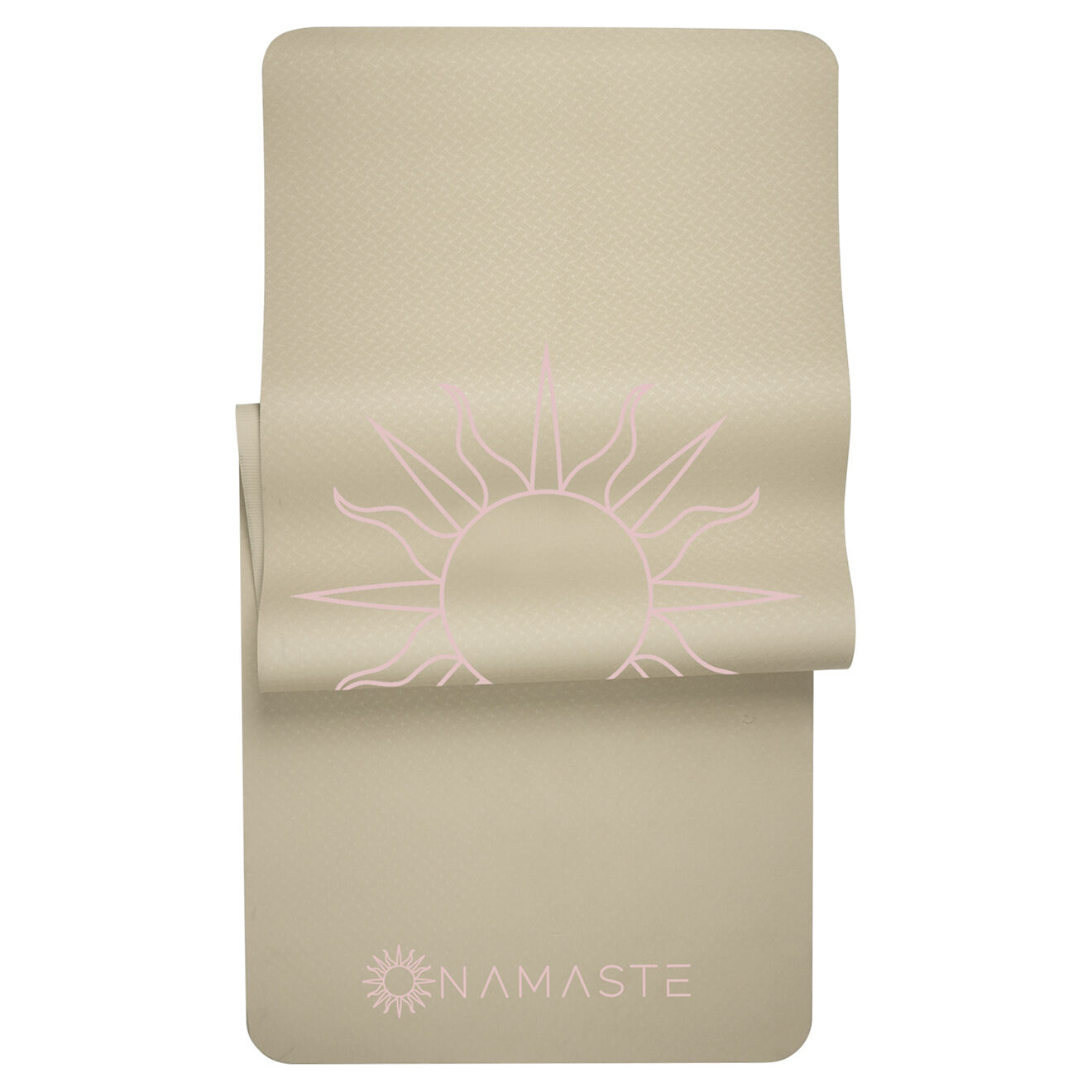Onamaste Tapis de sport mat beige - 181x61x0.5 cm