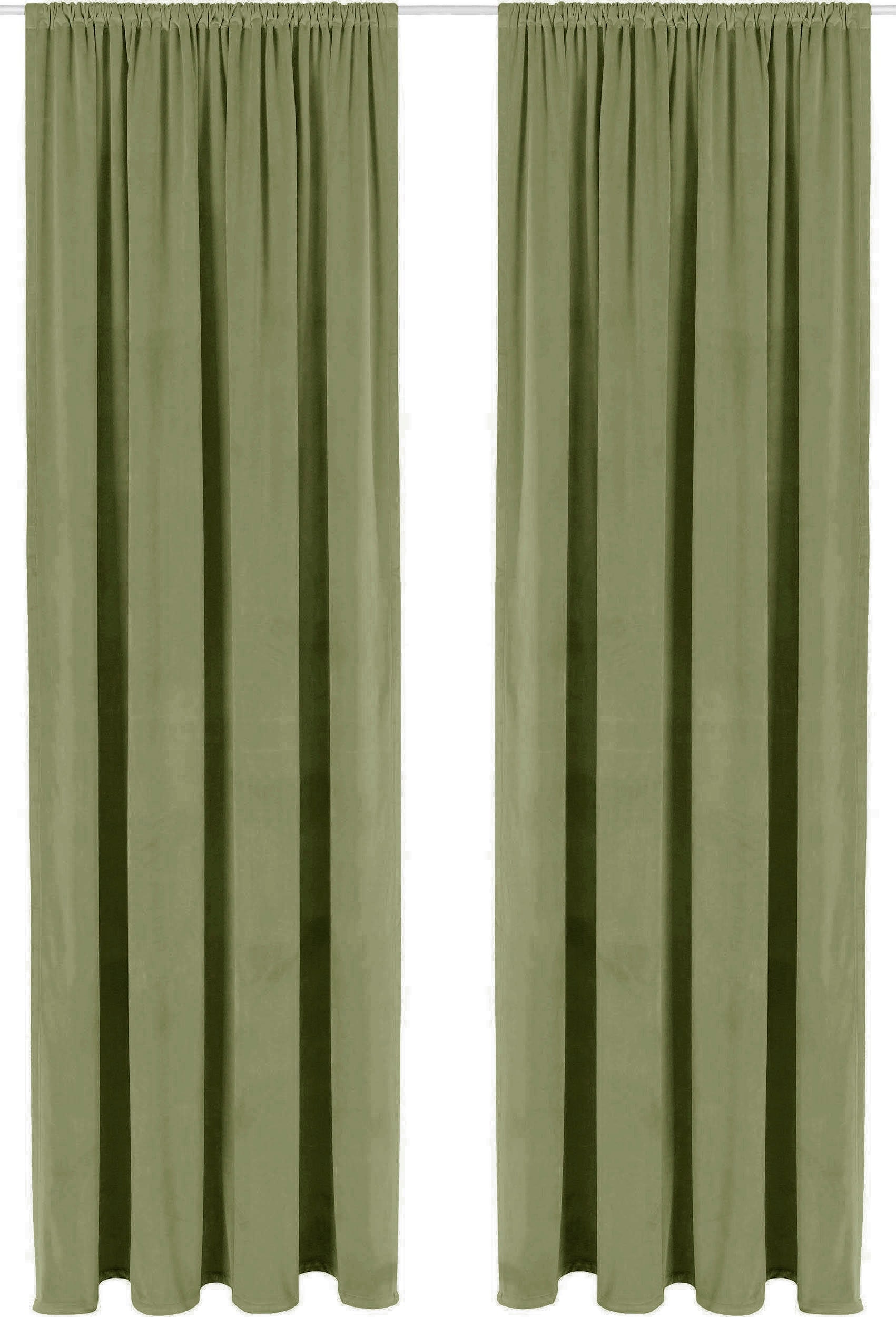 LeGer Home by Lena Gercke Vorhang »Samt Ladina« Stangendurchzug 1 Stk. tlg. blickdicht, gewebt, verschiedene Grössen, 1 Stück, Bestseller