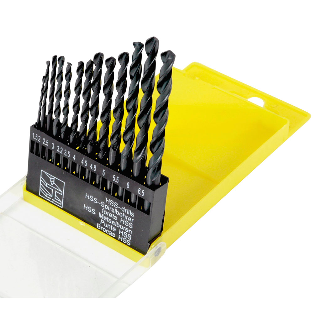 Coffret de 13 forets de perceuse spécial métaux D 1.5 à 6.5mm