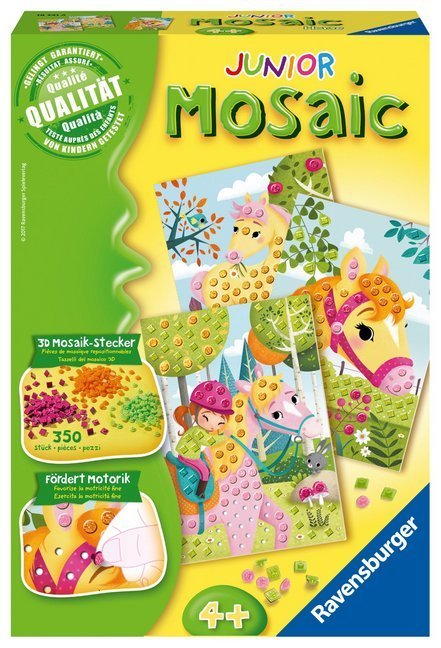 Bastel-Set JUNIOR MOSAIC HORSES in bunt