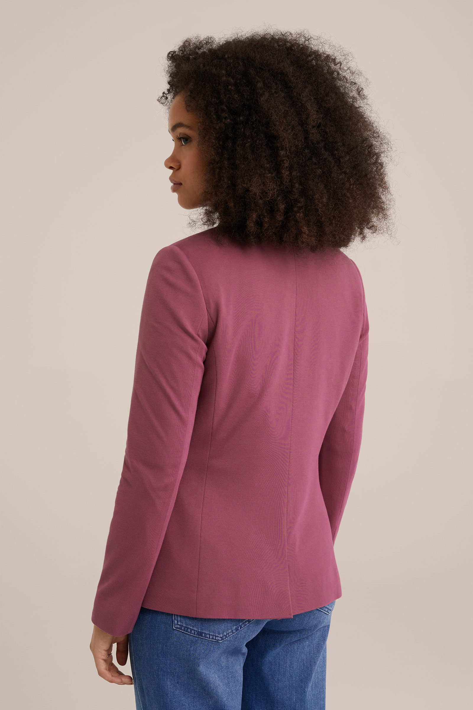 getailleerde jersey-stretch blazer WE Fashion Rose
