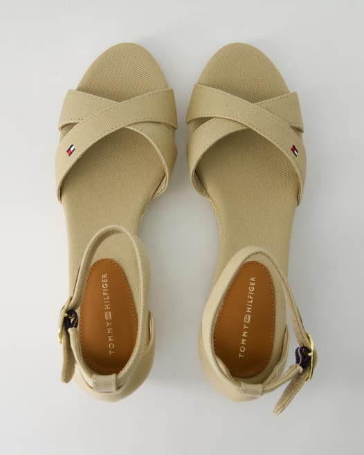 Tommy Hilfiger FLAG CRISS-CROS MID WEDGE ESPA Espadrilles in Beige