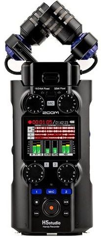 Zoom H5studio - Handy Recorder - Zwart - 6 Tracks - 192 kHz 32 Bit Float