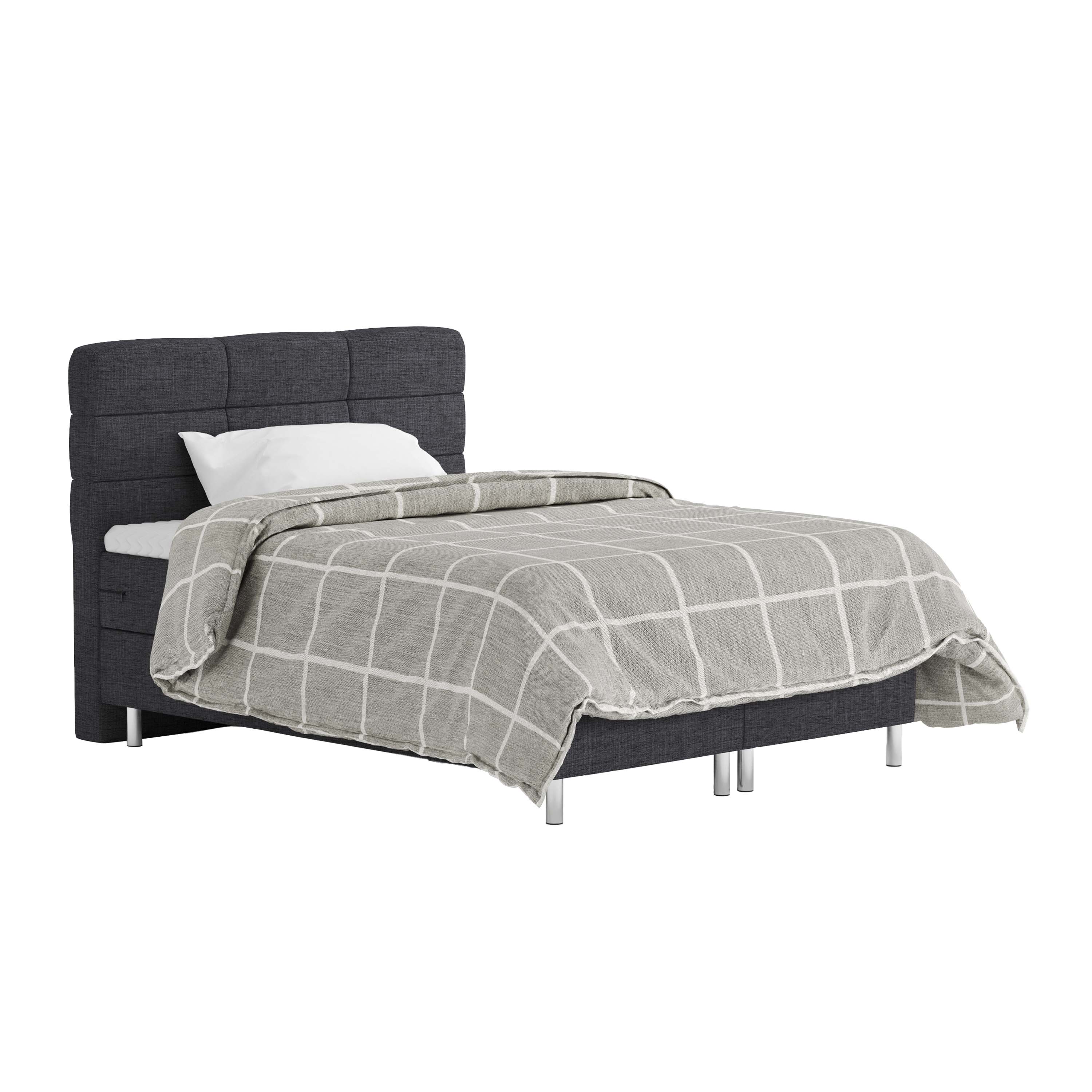 Boxspringbett MIDNIGHT 140 x 200 cm anthrazit