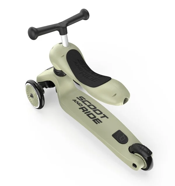 Scoot and Ride - 2 i 1 Balance Cykel/ Scooter - Oliven