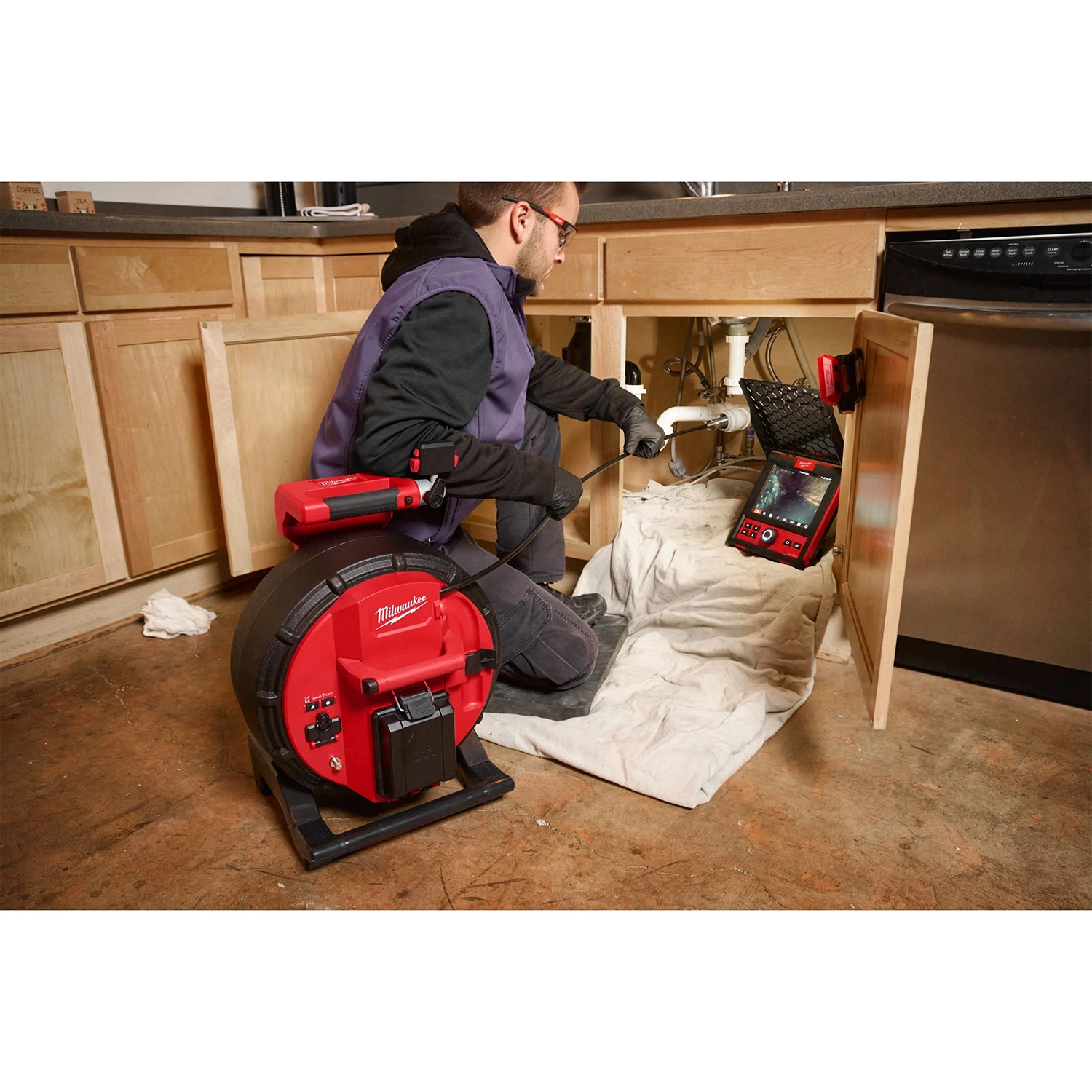 Milwaukee M18 SIC30 HDR-0 18V Li-ion accu riool inspectiecamera - 30m
