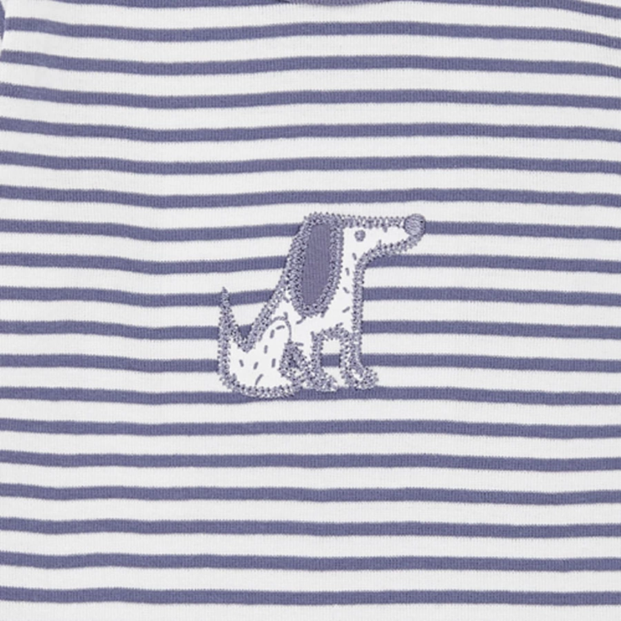Sense Organics Langarmshirt, blue-grey stripes