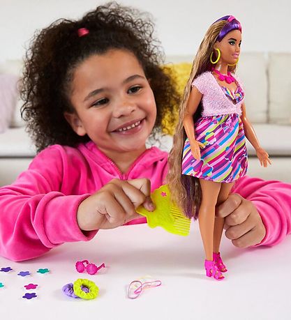 Barbie Puppe - Vollständig behaart - Blumen