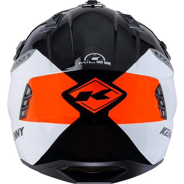 Kenny - Casque Miles Graphic Noir / Orange / Gris