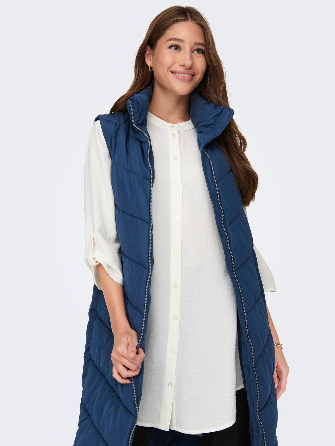 JDYFINNO Daunenweste Dark Denim