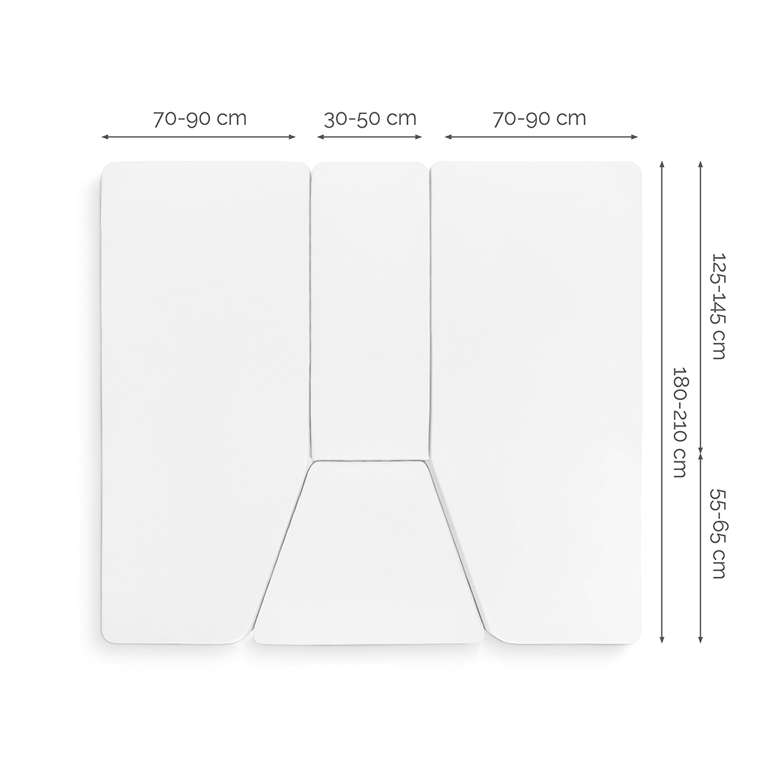 Walra Jersey 4-delige hoeslaken - White