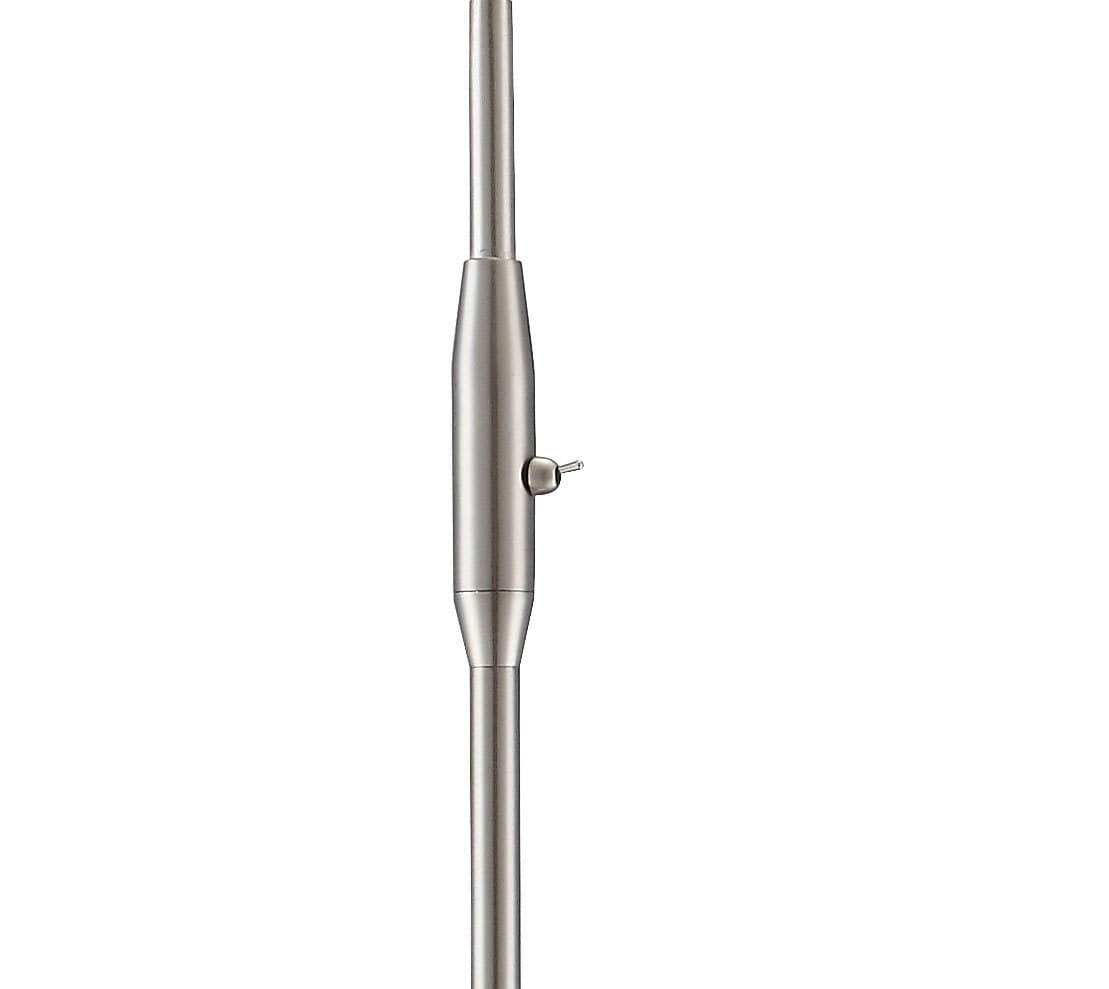 GLOBO LED Retrofit Stehlampe ELLIOTT 145 cm nickelfarbig