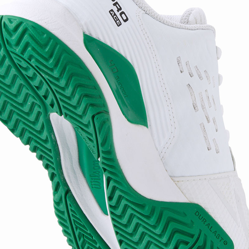 Rush Pro Ace junior blanc et vert - Chaussures de tennis enfants compétition