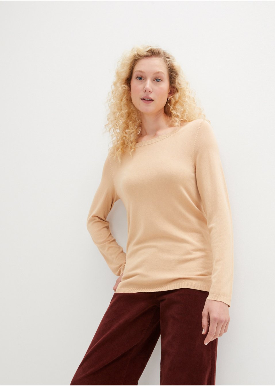 Pull en fine maille en viscose