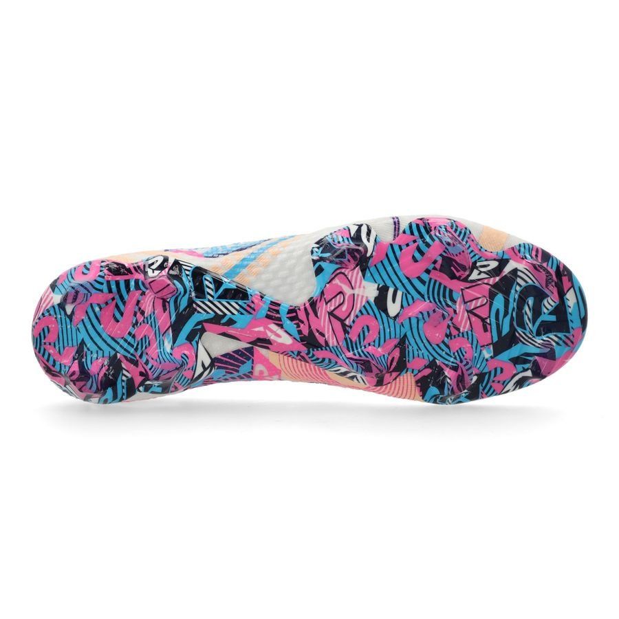 PUMA Future 7 Ultimate FG/AG Volume Up - Blanc/Bleu/Poison Pink/Fizzy Melon/Bleu