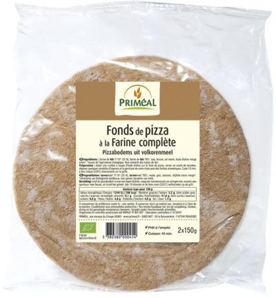 Priméal Pizza Basis Bio (2 X 150 gr)